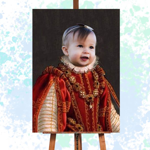 Queen Of Roses Royal Baby Portrait