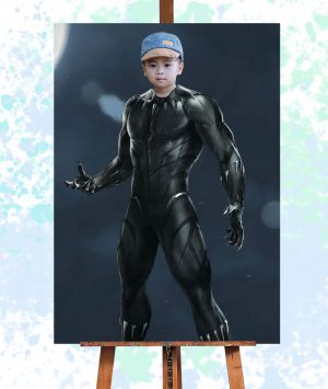 Blackpanther Super Hero Baby Portrait