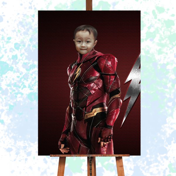 Flash Super Hero Baby Portrait