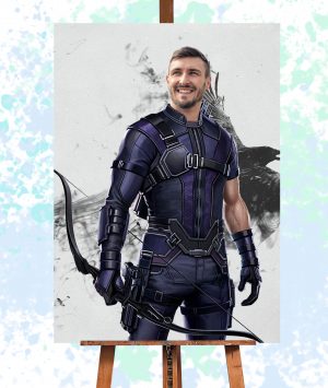Hawkeye Super Hero Adult Portrait