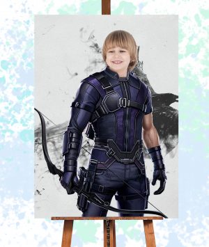 Hawkeye Super Hero Baby Portrait