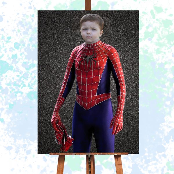 Spiderman Super Hero Baby Portrait