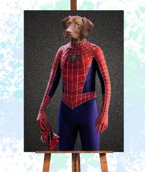 Spiderman Super Hero Pet Portrait
