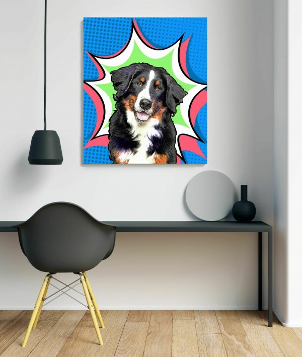 Table Canvas Pet Pop Art Portrait